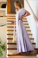 Vestido Largo Basico Lila