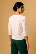 Polera Nudo Blanca