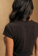 Polera Nudo manga corta negra