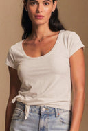 Polera Nudo manga corta blanca