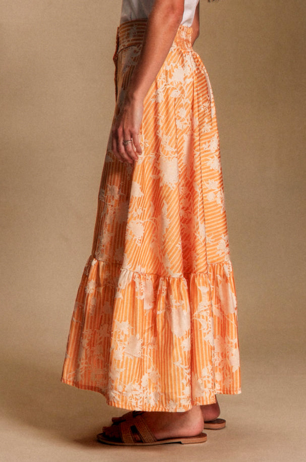 Falda Greta Naranja