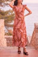 Conjunto Hojas Cafe